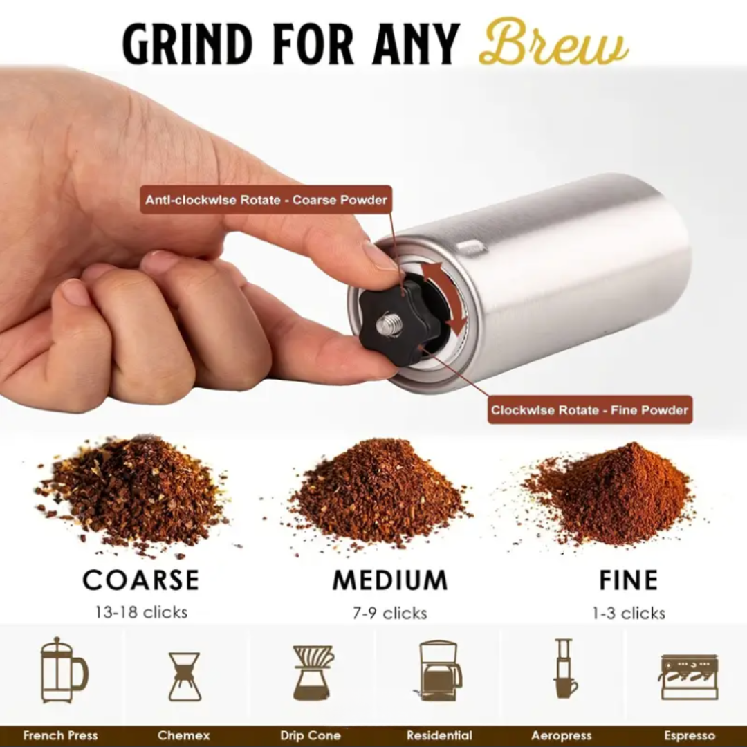Stainless Steel Manual Coffee Grinder