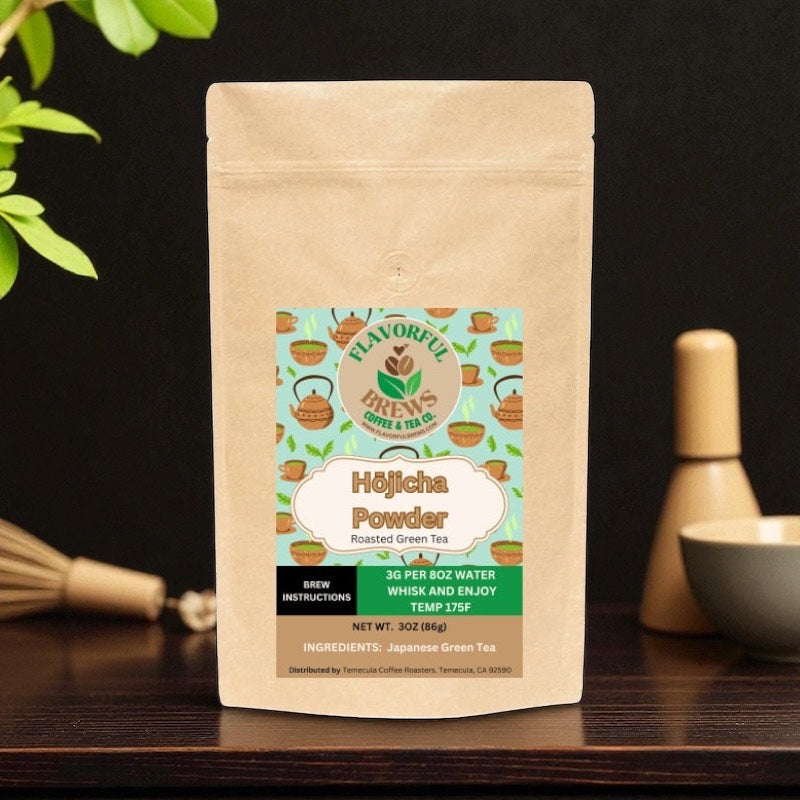 Japanese Hōjicha — Roasted Green Tea Powder
