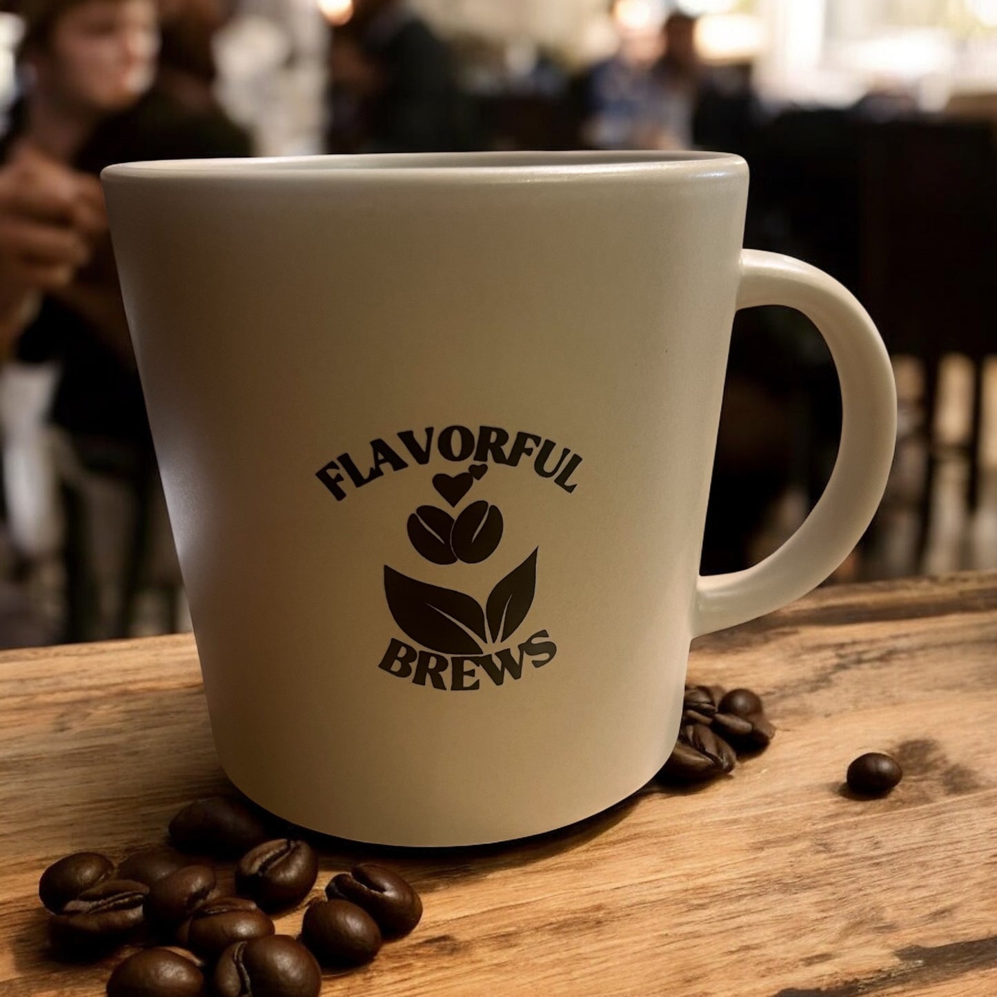 12 oz. Matte Cabin Stoneware Mug – Flavorful Brews