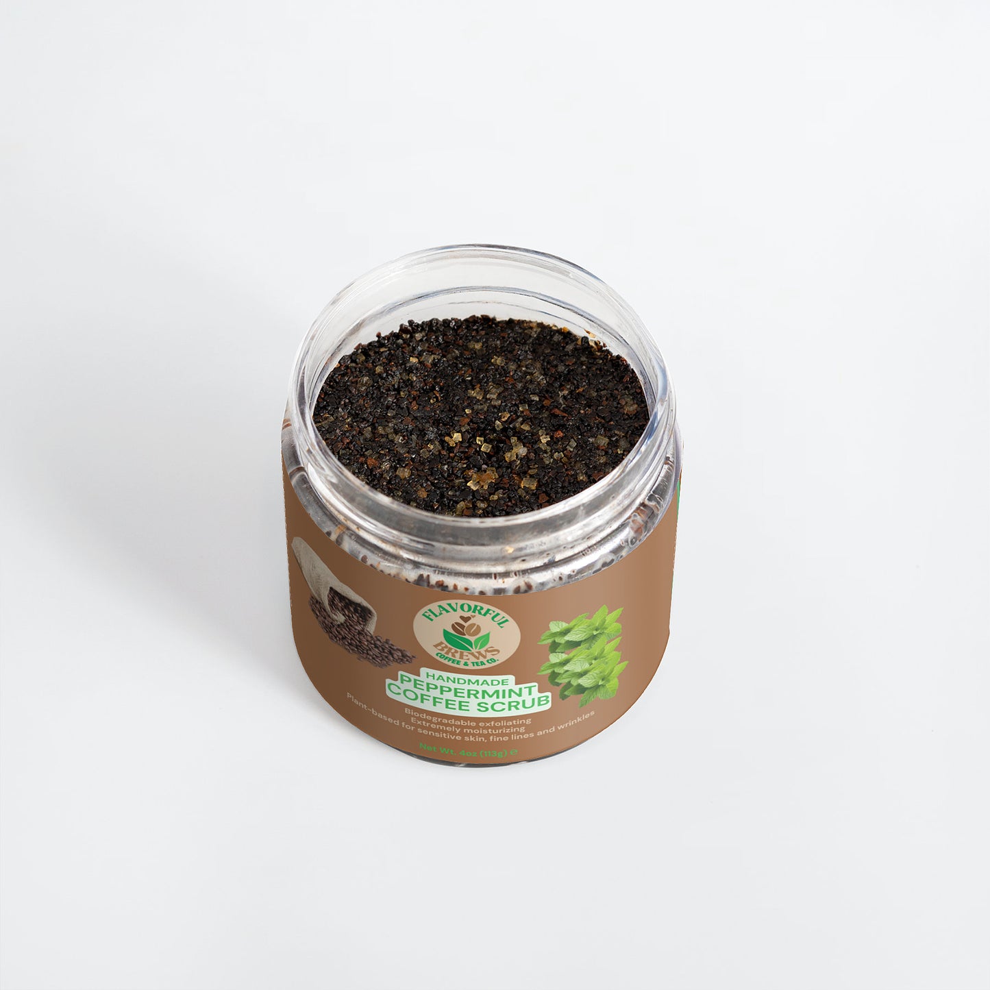Handmade Peppermint Coffee Scrub