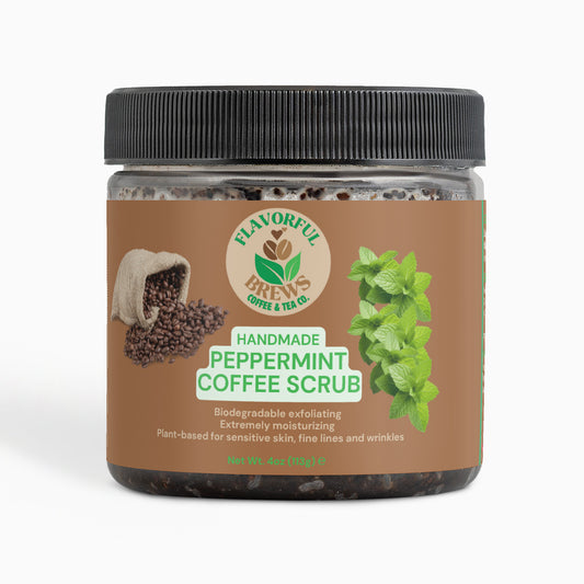 Handmade Peppermint Coffee Scrub